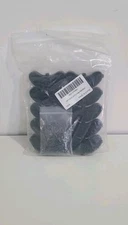 Heel Plates 30 PCS Rubber Shoes Taps Tips Repair Pad Replacement Black