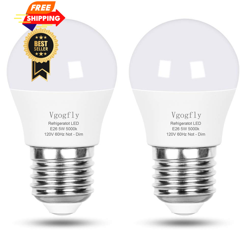 Vgogfly LED Refrigerator Light Bulb 40W Equivalent 120V A15 