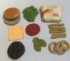 Vintage 1980s Burger King Play Food - Burger, Onion Rings, French Fries  Box
