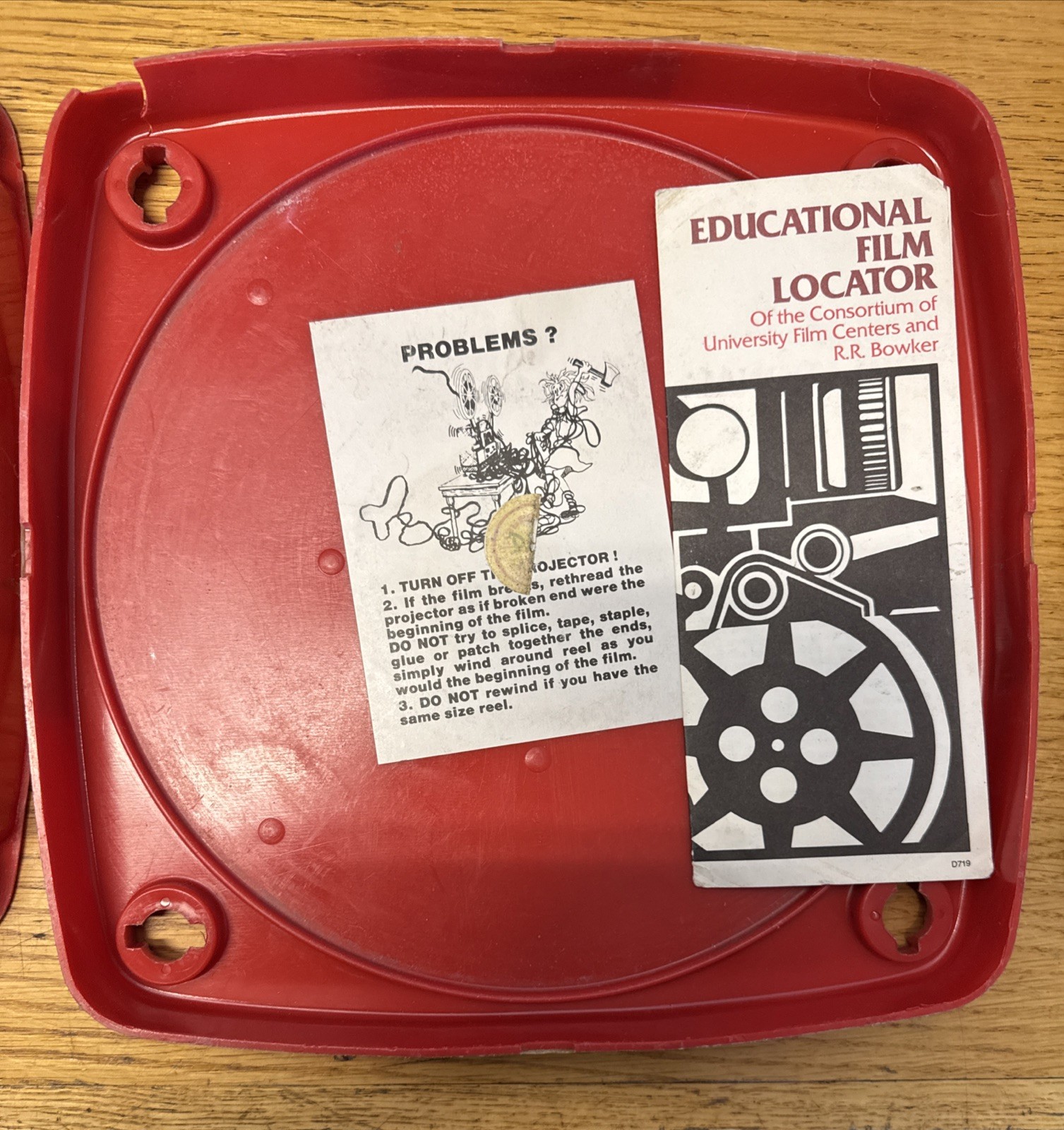 1 - 16mm  800'  EMPTY  METAL  FILM  REEL  TAYLOREEL  (  GREY )     A-     NICE