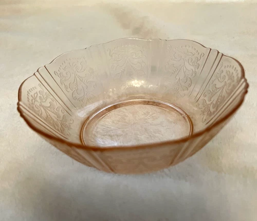 American Sweetheart Pink Depression Flat Berry Bowl MACBETH-EVANS 1930’s 3-3/4"