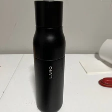 LARQ Bottle Filtered - Insulated Stainless Steel 16.9 Ounces, Obsidian Black 