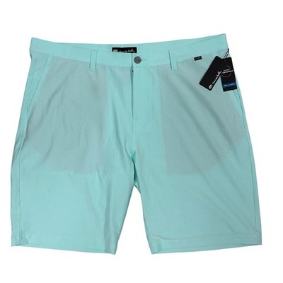 Travis Mathew Sand Harbor Shorts Mens 42 Turquoise Blue 10'' Inseam Golf New