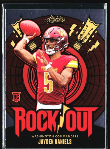 2024 Absolute Football Rock Out Jayden Daniels Rookie Washington San Antonio - Bild 1 von 2