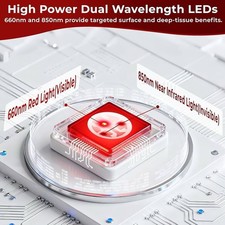 Red Light Therapy Belt, 3 in 1 LED Bead Infrared Light Therapy for Body, Wear...