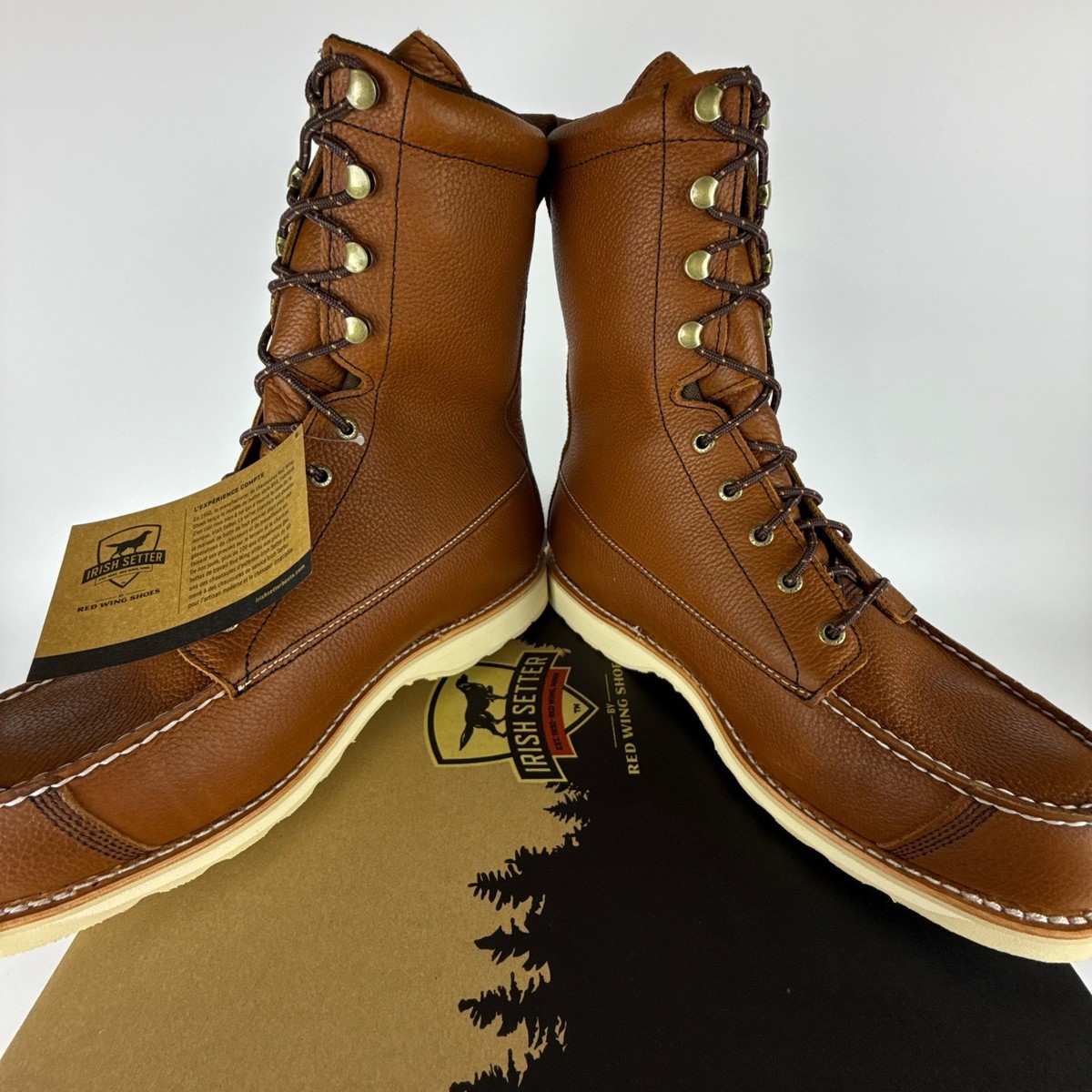 Irish Setter Wingshooter 896 Brown Leather Boots Mens 11.5  display picture 2
