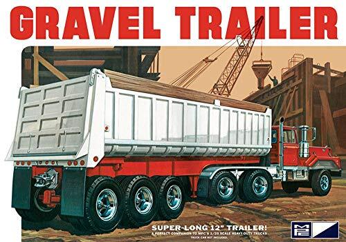 C.P.M. MPC 1:25 Scale Axle Gravel Trailer Model Kit (3-Piece)-image