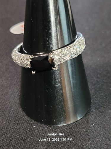 Bomb Party The Sterling Club RBP7015- Sz 10 Black Onyx Cubic Zirconia - 第 1/5 張圖片