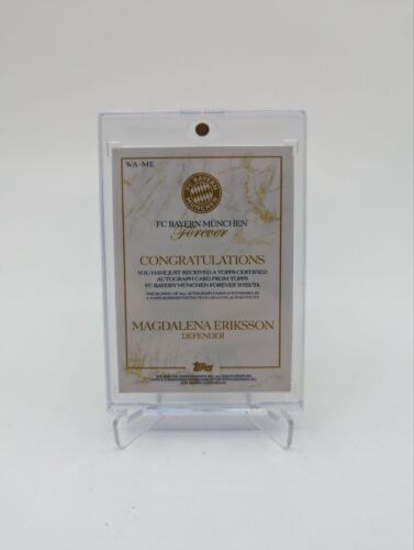 2023-24 Topps FC Bayern Munchen Forever MAGDALENA ERIKSSON Sweden Auto - Picture 2 of 2