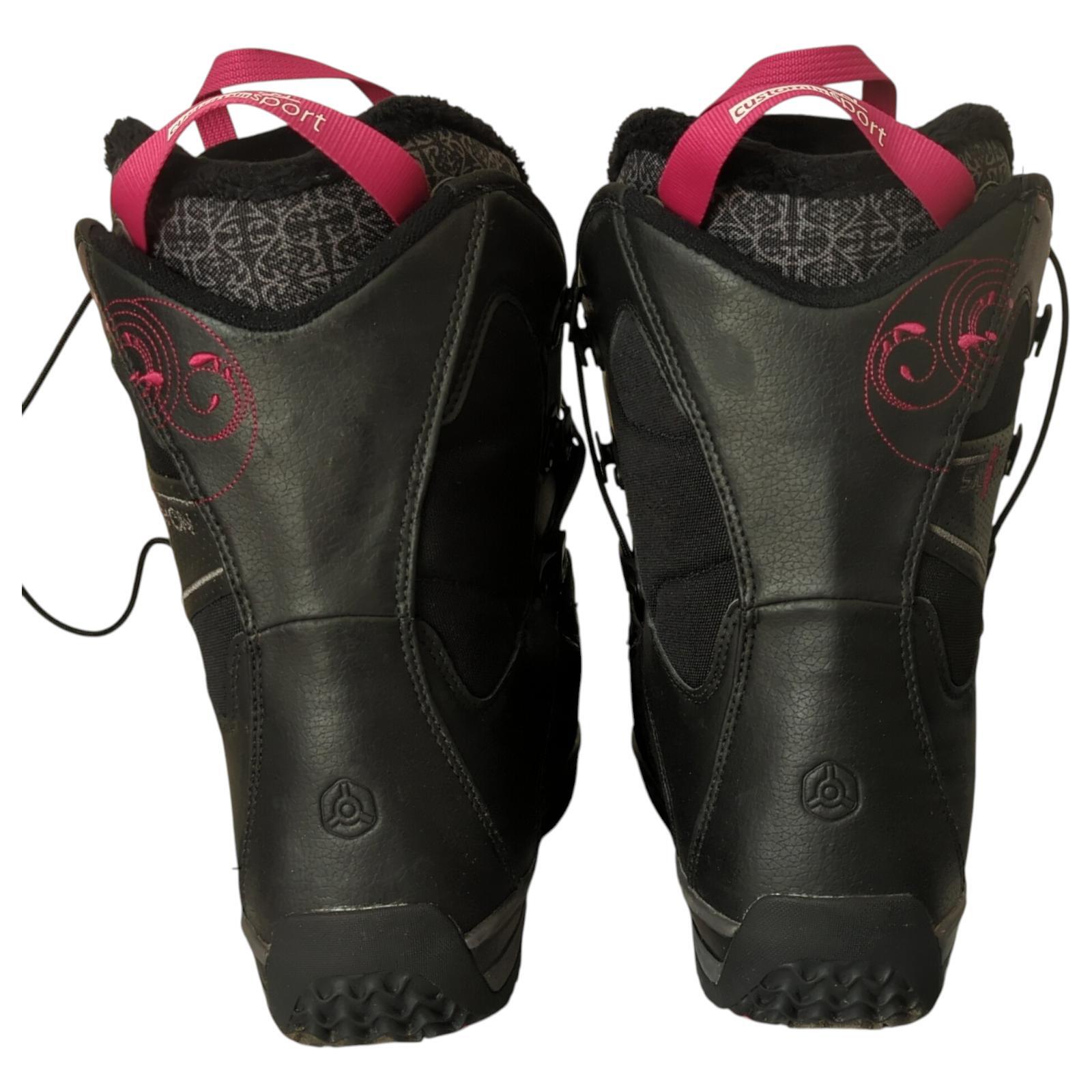 Stivali da snowboard Salomon donna 6 5 edera nero rosa radica invernali scatola aperta