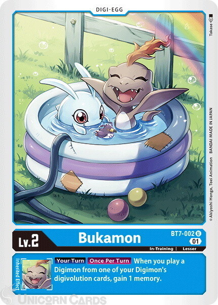 BT7-002 Bukamon Uncommon Mint Digimon Card