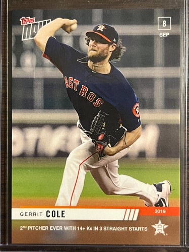 2019 Topps Now 814 Gerrit Cole