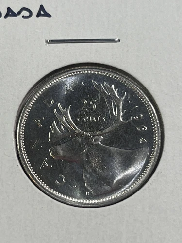 1964 Canada 25 Cents Silver Coin Proof Like