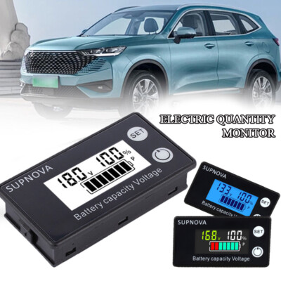 Dc 8-100 V Batteriestatus Ladung Lcd Digitalanzeige Monitoranzeige Neu # N
