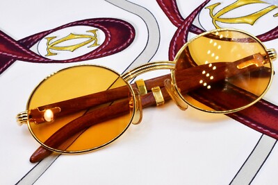 Vintage Cartier Giverny sunglasses C decor 53/22 with box Circa