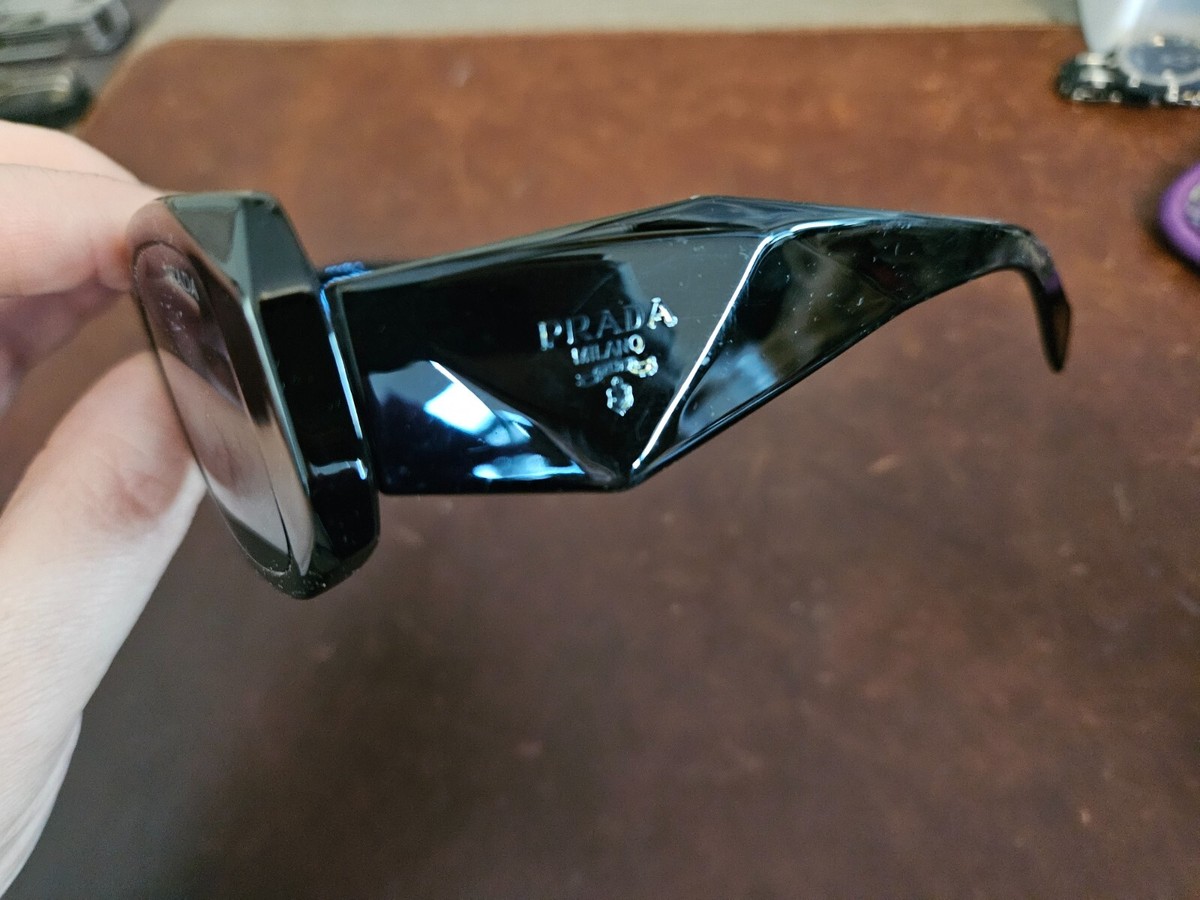 Little to no use Prada sunglasses - no damage comes with case. PRADA Sunglass Genuine Hard Case Only Black Original Box  main image 4