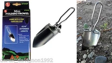 Folding Portable Stainless Steel Hand Shovel Garden Camping Gold panning Trowel