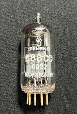 Siemens E88CC/6922, halo getter, gold pins - sounds great - tests strong