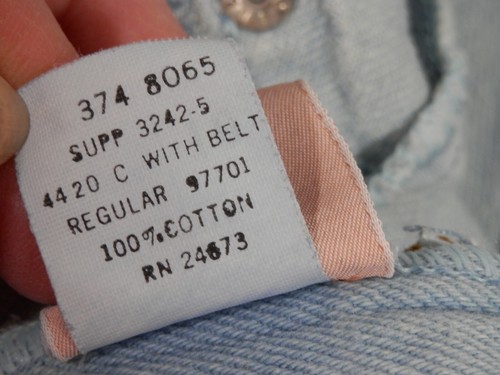 JC Penny Carbon Copies Jeans Girls sz 10 high waist taper leg Made in USA 1990's - Picture 8 of 13