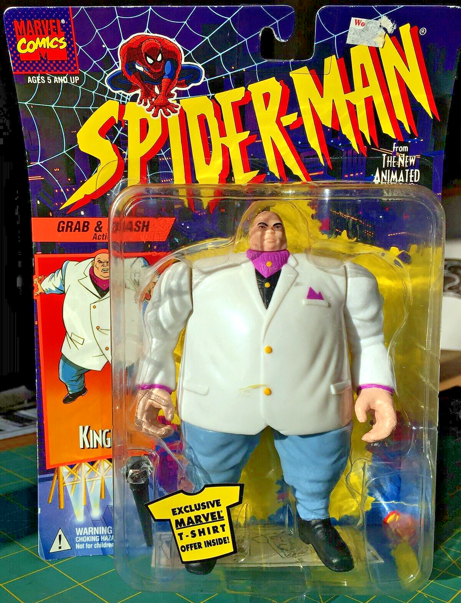 ToyBiz SpiderMan Animated Series KINGPIN Grab Smash Action Figure