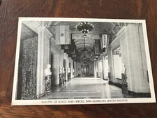 Gallery of Flags and Heroes Pan American Union Building Washington DC Postcard