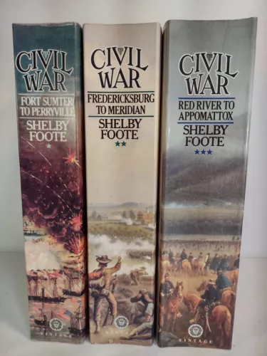 The Civil War: A Narrative By Shelby Foote 3 Volume Set (paperback)