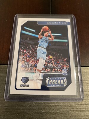 2019-20 Panini Basketball Brandon Clarke Pelicans Threads Rookie Card #97 RC NBA
