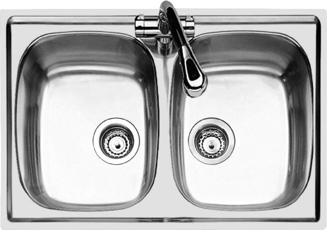 FOSTER 1279060 LAVELLO INOX 2 VASCHE S1000 STD 79CM