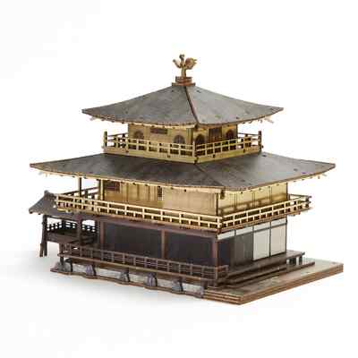 けいた様購入 Kyoto Kinkakuji Temple Color 3D Wood Puzzle Wooden Model Kit