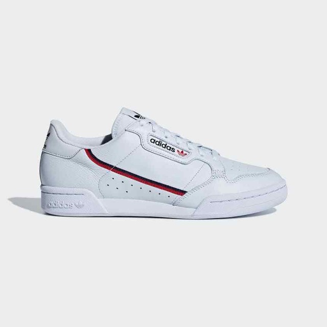 80s continental trainers white white scarlet navy