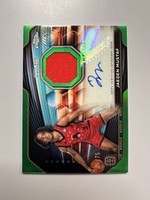 2023-24 Topps Chrome OTE Jaeden Mustaf Green Auto Jersey Patch Refractor SP /75
