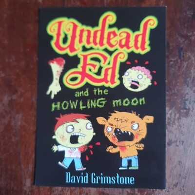 Untote Ausgabe und der heulende Mond, Buch-Promo-Postkarte, nicht verschickt.