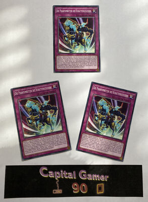 Yugioh Playset: 3x SP15-DE048 Die Phantomritter des Schattenschleiers 1. Auflage