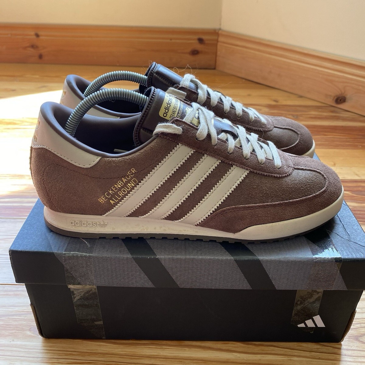新品adidas Beckenbauer All Round ブラウン/ホワイト Adidas Originals BECKENBAUER Men's Trainer (UK 7 - 12) Brand
