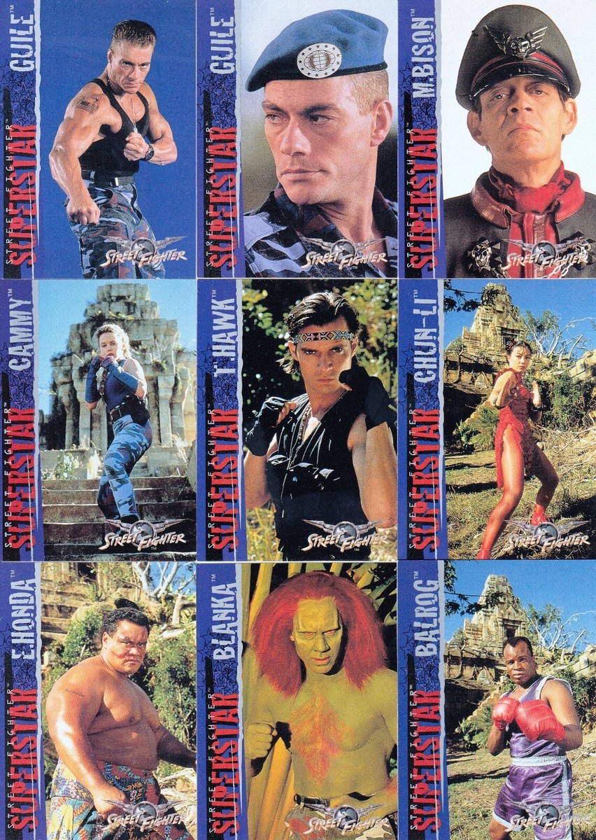 Street Fighter Movie 1994 Capcom/Upper Deck Complete Base Card Set