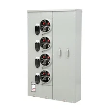 Siemens WP6412 Meter Socket 4-Gang 600A 225 Amp RING-TYPE UNI-PAK