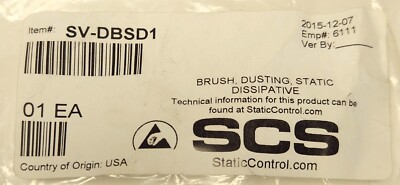 SCS STATIC CONTROL SV DBSD1 DISSIPATIVE STATIC Dusting Brush
