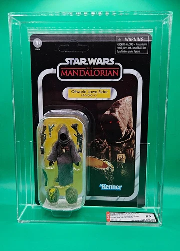 Star Wars TVC Razor Crest Exclusive 2022 RARE Offworld Jawa Elder AFA Graded!