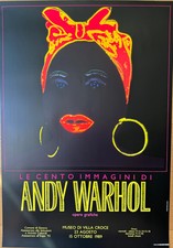 WARHOL ANDY Schwarzer Poster Vintage 70x100