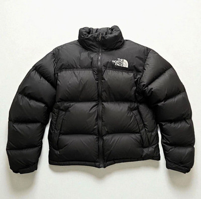 The North Face Nuptse 700 Down Puffer Jacket Black Full Zip Men's Size L