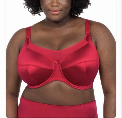 Goddess Keira Full Cup UW Bra in Crimson Red US Sizes  G- K Retail $56 New w/tag