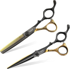 6" Professional Hair Cutting Scissors Kit Japan 440C Stainless Steel Sharp Ergon