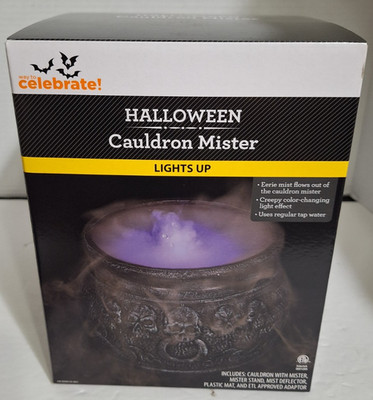 New Halloween Cauldron Mister Lights up Way to Celebrate Changes Colors