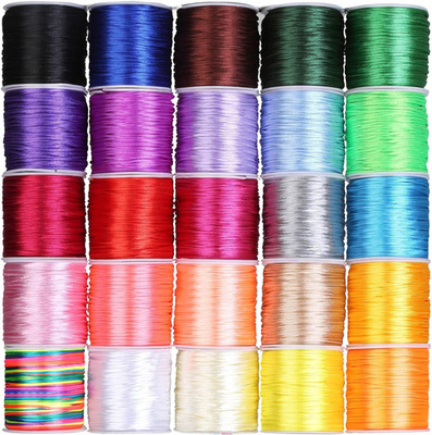 1MM Nylon String Cord Shamballa Macrame Kumihimo Friendship Bracelet 229 Feet