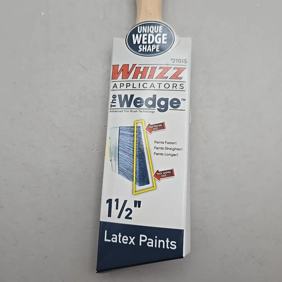 NEW Whizz Applicators #21015 The Wedge 1.5" 38mm Paint Brush For Latex Paints - Image 2 of 2