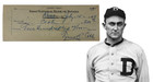 Ty Cobb Signed 1949 Check. JSA LOA