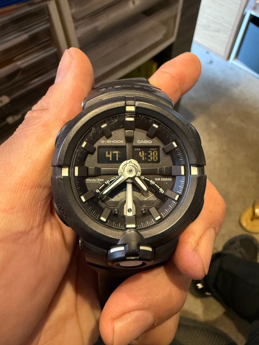 Casio G-Shock GA-500 5478 Analog Digital Black Watch Working for