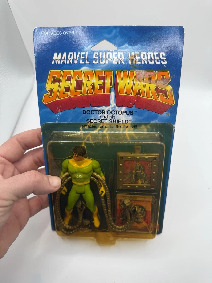 1984 Mattel Secret Wars Doctor Octopus Doc Ock #7213 NIB Yellowed Bubble Crack