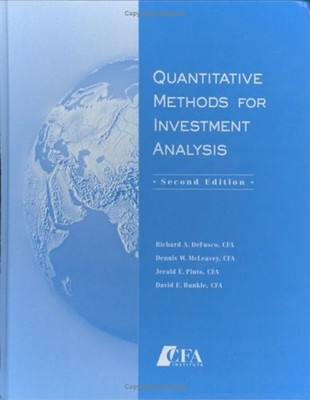 Quantitative Methods for Investment Analysis, Second Edition Hard