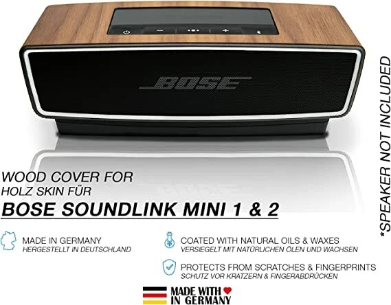 BALOLO Walnat Wood Speaker for Bose Soundlink Mini II Wooden Case Cover Only - Image 3 of 4